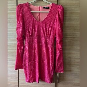 Beautiful sequin dress in pink
